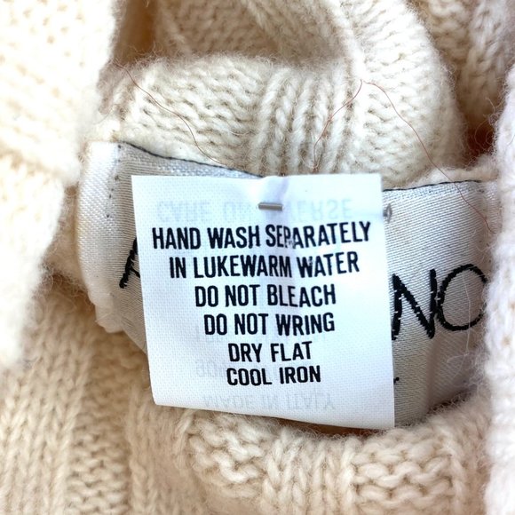 VTG Altopiano Wool Blend Italian Knit Turtleneck L Raglan Sleeves Relaxed Fit - Picture 4 of 6